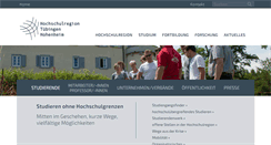 Desktop Screenshot of hochschulregion.de